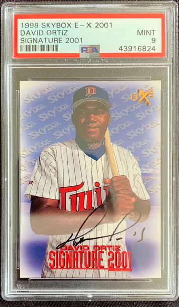 1998 Skybox E-X David Ortiz Signature PSA 9 Mint RC!