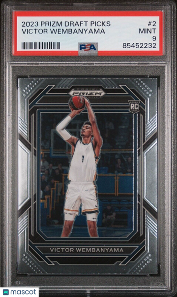 2023 Prizm Draft Picks Victor Wembanyama #2 Prizm Rookie PSA 9