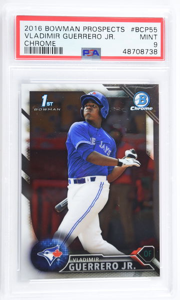 2016 Bowman Prospects Vladimir Guerrero Jr. Chrome PSA 9 #BCP55