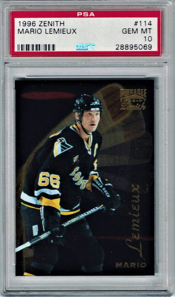 1996 Zenith Mario Lemieux HOF PSA 10 Gem-Mint PSA Population 16 Ultra RARE!!!