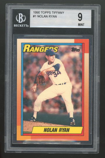 1990 Topps Tiffany Nolan Ryan #1 BGS 9