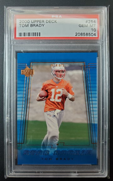 2000 UPPER DECK TOM BRADY PSA 10 GEM #254 