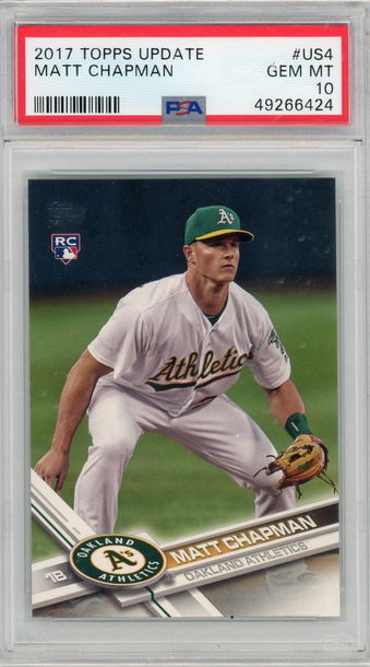 2017 Topps Update Matt Chapman PSA 10