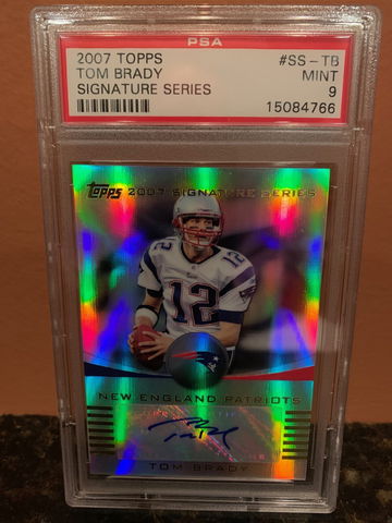 2007 Topps Tom Brady Auto Signature Series #SS-TB PSA 9 MINT-No PSA 10s Pop of 3