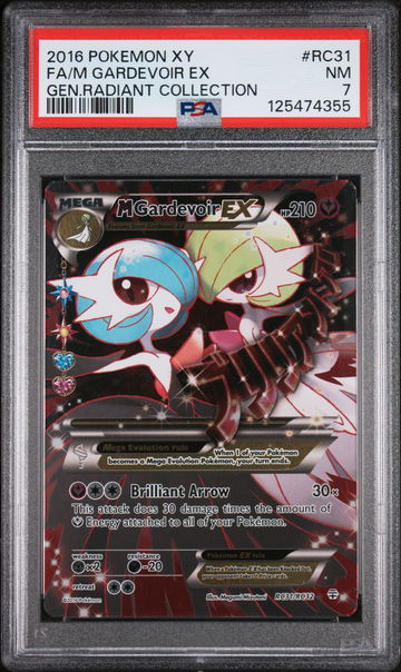 2016 Pokemon XY Generations Radiant Collection M Gardevoir Ex #RC31 PSA 7