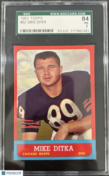 1963 Topps Mike Ditka #62 SGC 7