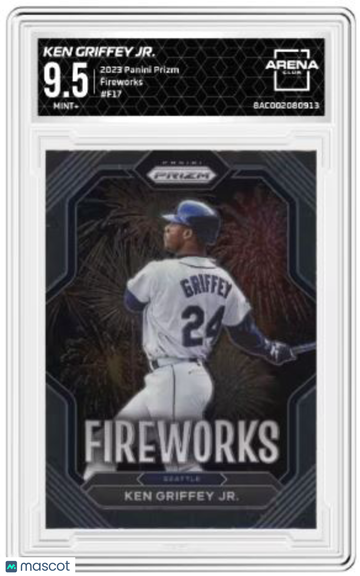 2023 Panini Prizm Ken Griffey Jr #F17 Fireworks Arena Club 9.5