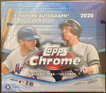 2020 Topps Chrome Baseball Hobby Sealed Jumbo Box