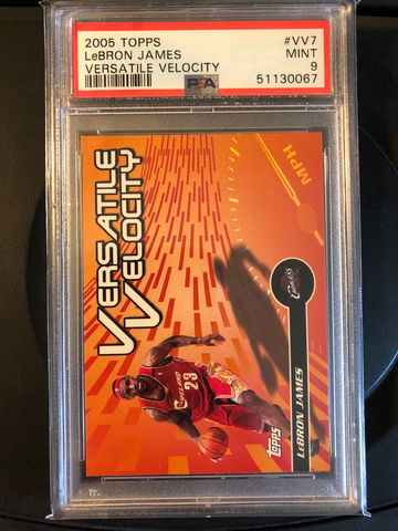 2005-06 Lebron James Topps Versatile Velocity Insert Card OSA 9