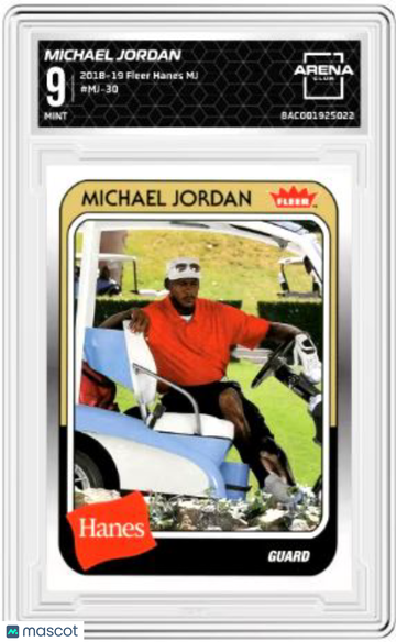 2018-19 Fleer Hanes MJ Michael Jordan #MJ-30 Arena Club 9