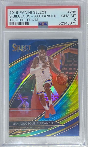 Select Courtside Tie Dye Shai Gilgeous Alexander /25 PSA 10 2019-2020