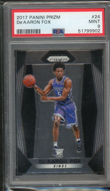 2017 Prizm De'Aaron Fox PSA 9