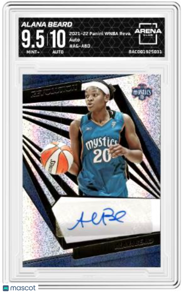 2021-22 Panini WBA Revo. Alana Beard #AG-ABO Auto Arena Club 9.5 Auto 10