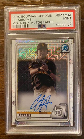 2020 Bowman Chrome CJ Abrams Mega Auto PSA 9