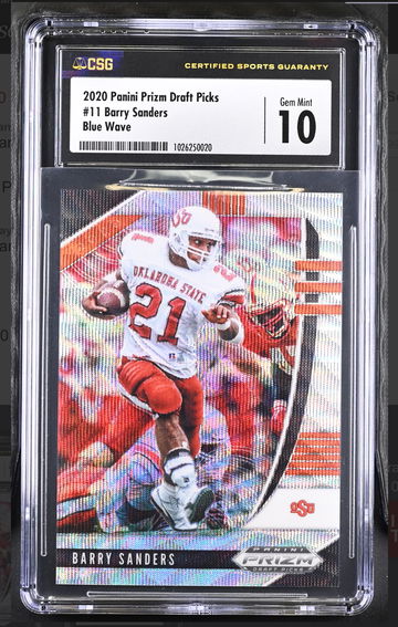 2020 Panini Draft Picks BARRY SANDERS CSG 10 POP 1