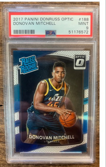 2017 Donruss Optic Donovan Mitchell PSA 9