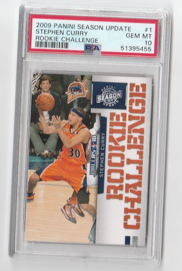 PSA 10 GEM MINT 2009 PANINI SEASON UPDATE STEPHEN CURRY ROOKIE CHALLENGE CARD #1