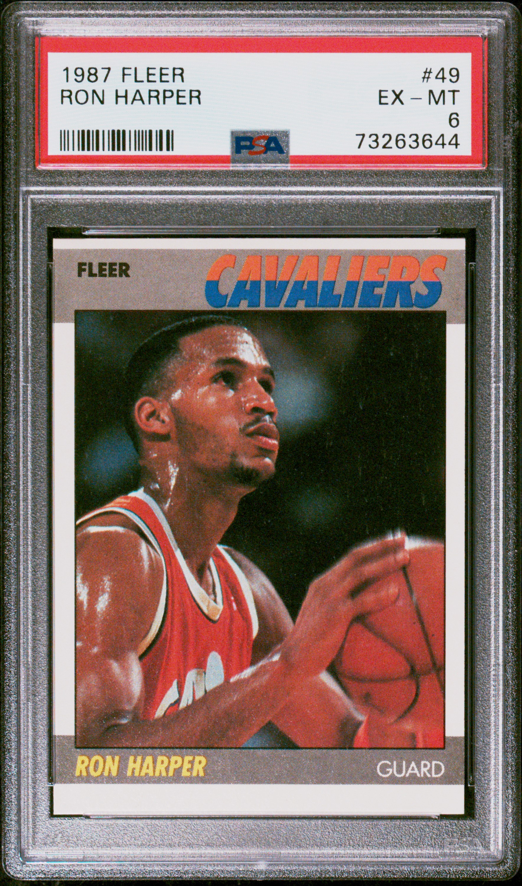 1987 Fleer Ron Harper #49 PSA 6