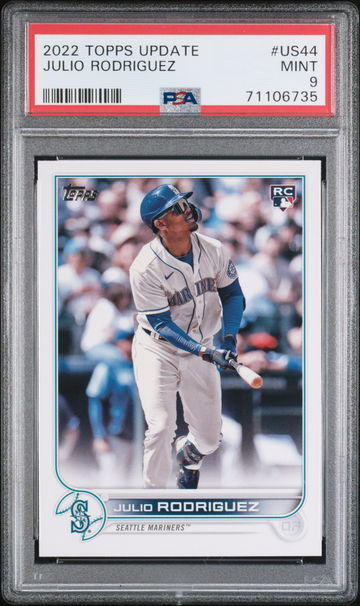 2022 Topps Update Julio Rodriguez RC #US44 - PSA 9 -Seattle Mariners