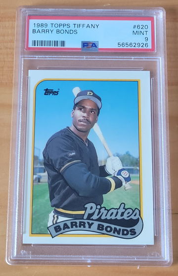 1989 TOPPS TIFFANY #620 BARRY BONDS PIRATES PSA 9 POP 84