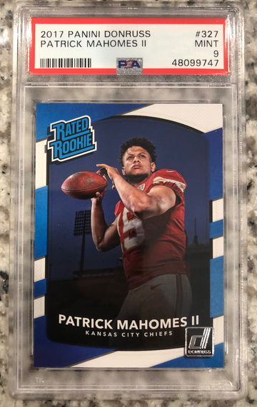 2017 Donruss Patrick Mahomes PSA 9