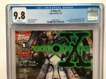 X-FILES #1 CGC Verified 9.8 1st Print TOPPS COMICS FREE S/H.