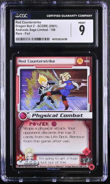 RED COUNTERSTRIKE ANDROIDS SAGA LIMITED FOIL #108 RARE CGC 9 TCG.A3.32