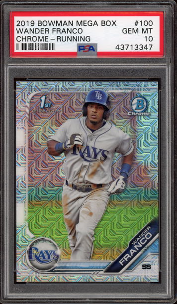 2019 Bowman Mega Box Wander Franco Mojo PSA 10