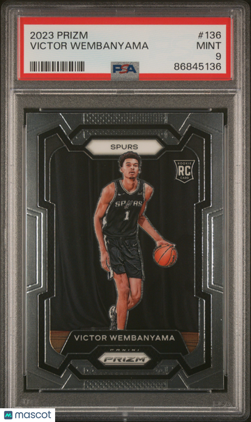 PSA 9 2023 Panini Prizm Victor Wembanyama #136