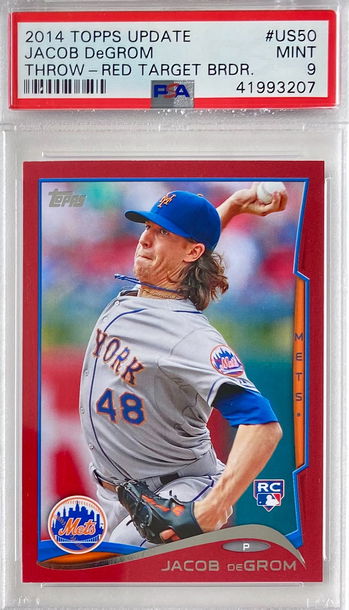 2014 Topps Update Jacob Degrom RC Target Red Border