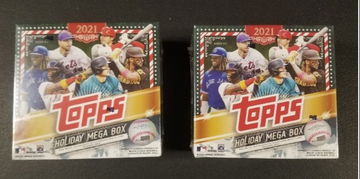 Lot of 2 2021 Topps Holiday Mega Boxes