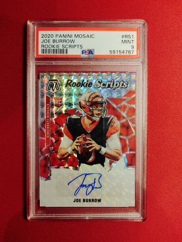 2020 Panini Mosaic Rookie Scripts Joe Burrow 