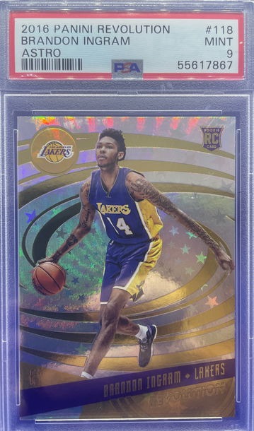 BRANDON INGRAM 2016-17 Panini Revolution Astro Rookie RC PSA 9 Mint Lakers SP
