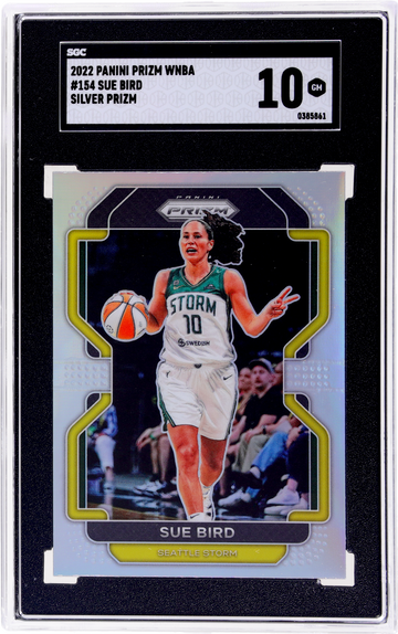 2022 Panini Prizm WNBA Sue Bird #154 Silver Prizm SGC 10