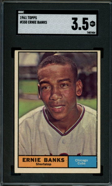 1961 Topps Ernie Banks #350 SGC VG+ 3.5
