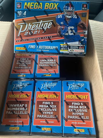 2021 Prestige Football Mega Box Lot of 6