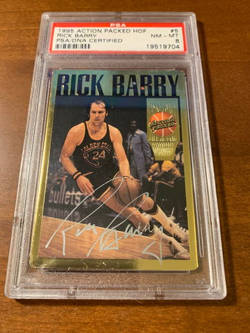 Rick Barry - 1995 Action Packed HOF (PSA/DNA Certified Auto)