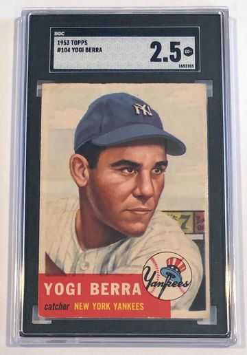 1953 Topps #104 Yogi Berra SGC 2.5 