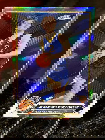 BRANDIN PODZIEMSKI RC 2023-24 TOPPS CHROME ROOKIE REFRACTOR SP #190 FREE SHIP