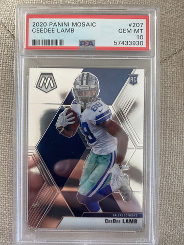 2020 Cee Dee Lamb Base Mosaic PSA 10 RC