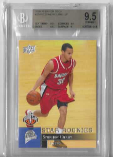 2009 Upper Deck Stephen Curry Rookie #234 BGS9.5