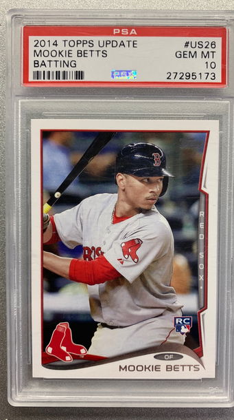 MOOKIE BETTS 2014 TOPPS UPDATE ROOKIE PSA 10 GEM MINT