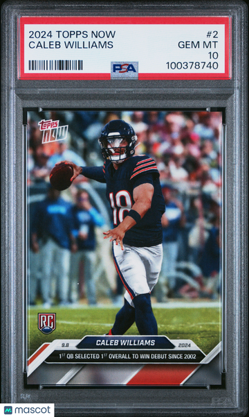 2024 Topps Now Caleb Williams #2 PSA 10