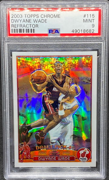 Dwyane Wade - 2003 Topps Chrome Refractor PSA 9