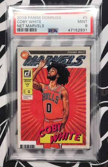 Coby White Donruss Marvels Rookie #5 PSA 9