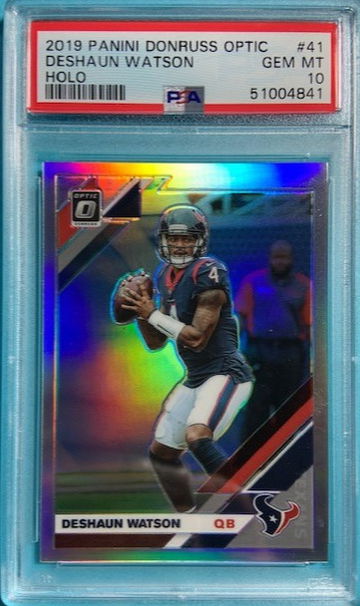 2019 Donruss Optic Holo Silver Prizm #41 Deshaun Watson Texans PSA 10 Gem Mint
