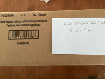 2020 Bowman Best Baseball 8 Box Hobby Case