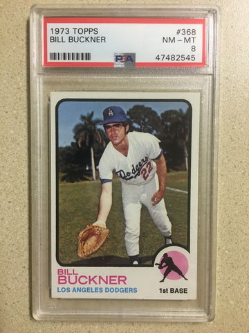 1973 Topps #368 Bill Buckner PSA 8 NM-MT DODGERS 