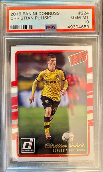 2016 Panini Donruss Christian Pulisic RC #224 PSA 10