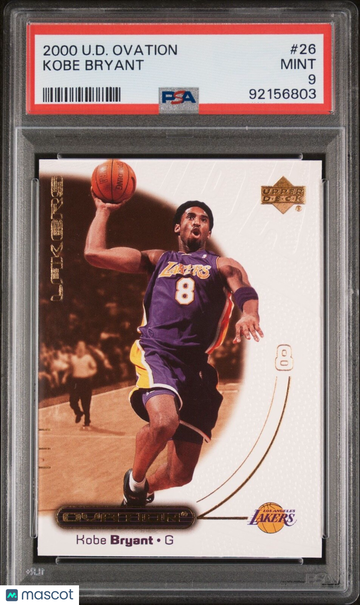2001 2000 Upper Deck Ovation Kobe Bryant #26 PSA 9